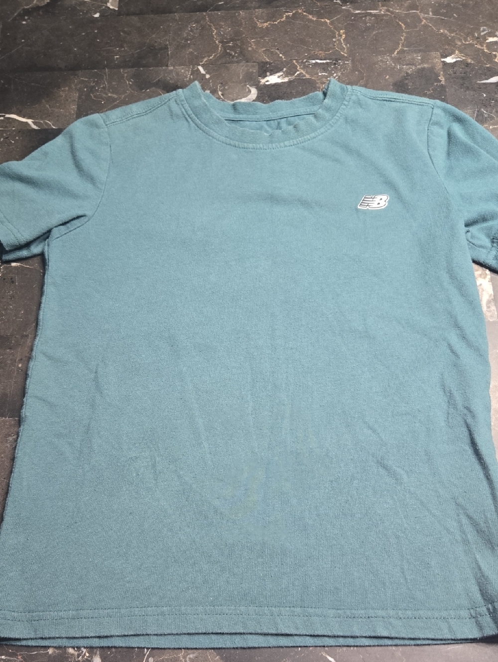 New Balance Teal Crew Tee with Small Logo